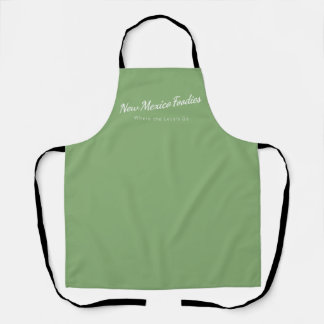 Tablier Tabard Vert Sauge Clair avec logo New Mexico Foodi