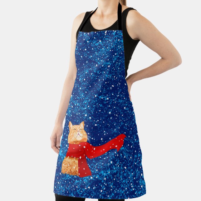 Tablier Tabby aime la neige (Insitu)