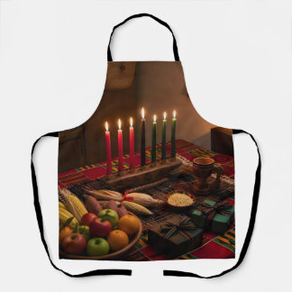 Tablier Table de Kwanzaa avec Kinara