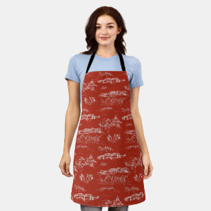 Tablier Tablette Chattanooga Apron rouge