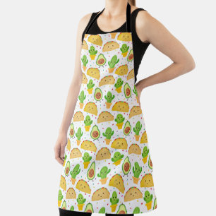 Tablier Taco Fiesta avec taco, cactus avocat