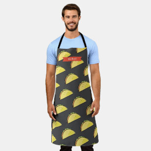 Tablier Taco Motif noir/gris foncé