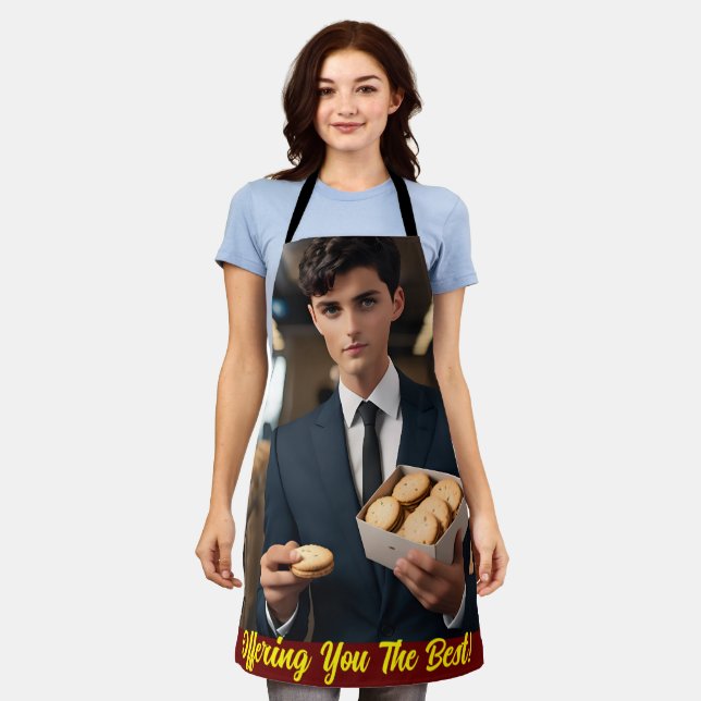 Tablier tactile élégant du chef (Porté)