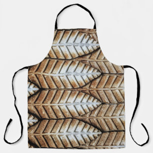 Tablier Tapis de la zone d'accent feuille Brown