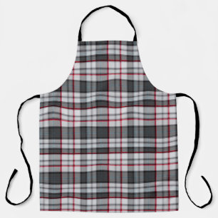 Tablier Tartan à texture grise