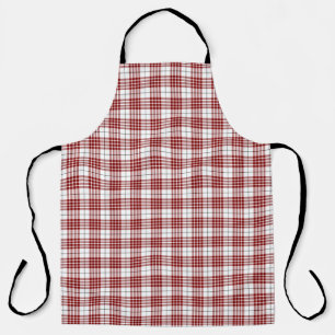 Tablier tartan Buchanan rouge blanc carreaux