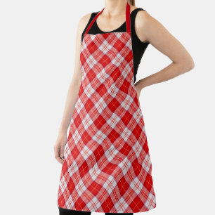 Tablier Tartan Plaid Écossais du Clan Rouge Menzies