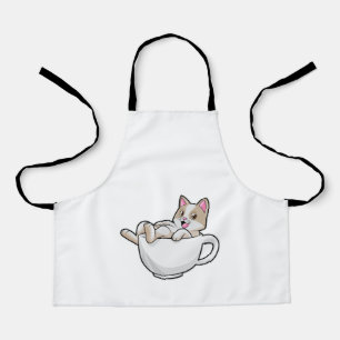 Tablier Tasse de thé de chat