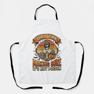 Tablier Taxe Papa Drôle Halloween Squelette Bonbons_1