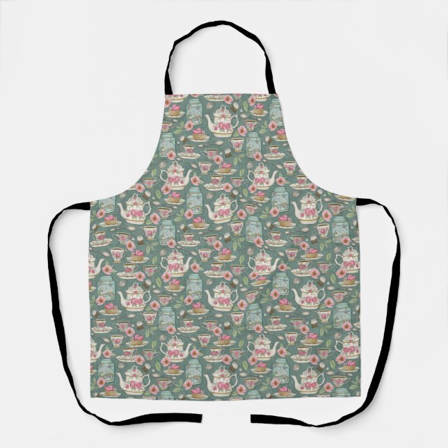 Tablier Tea Party vintage (Recto)
