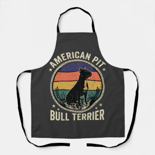 Tablier Teckkel Pit Bull Américain Vintage Sunset Rope