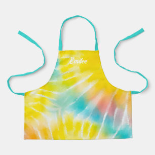 Tablier Teinture à l'aquarelle personnalisée Tout-sur-impr