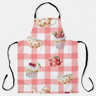 Tablier Teintures d'aquarelle : Cupcakes Motif sans soudur