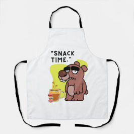 TABLIER TEMPS DE SNAK ! - FUNNY-ANIMAL- COFFEE-COOKIES