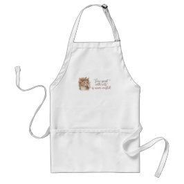 Tablier Temps passé avec chats mignon Chat Aquarelle Desig