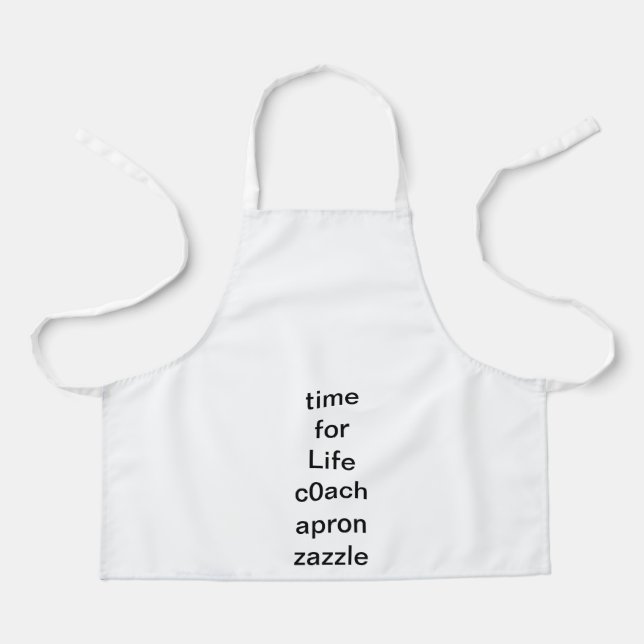 Tablier temps pour la vie c0ach apron (Recto)