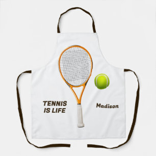 Tablier Tennis de nom et de texte personnalisés
