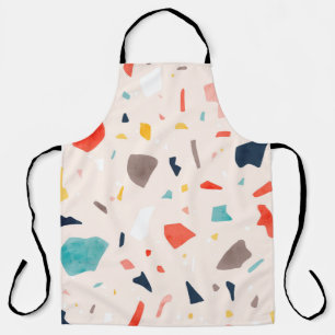 Tablier Terrazzo coloré moderne sans couture motifs avec c