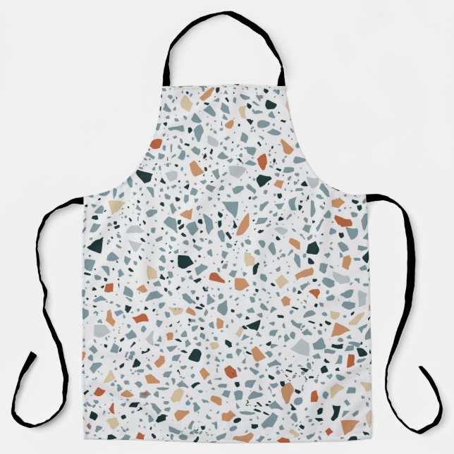Tablier Terrazzo sol marbre sans soudure patter artisanal (Recto)