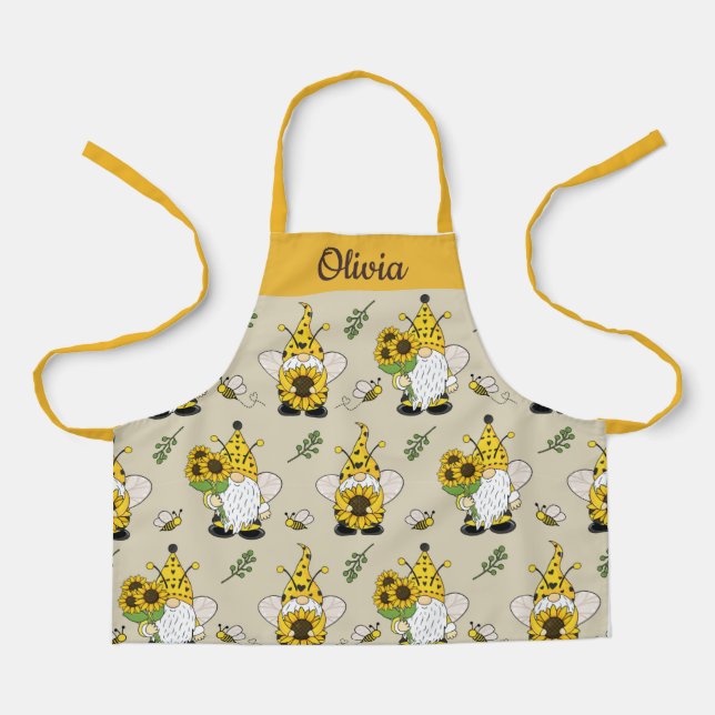 Tablier Texte personnalisé Gnomes (Recto)