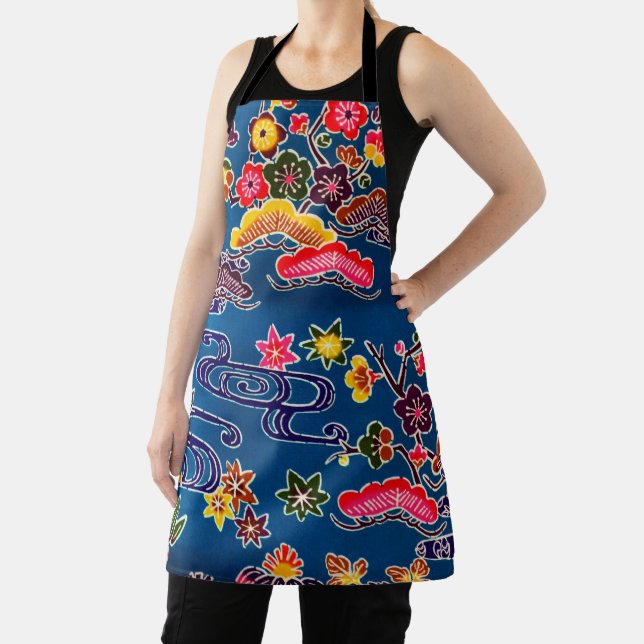 Tablier Textile japonais kimono Vintage (Bingata) (Insitu)