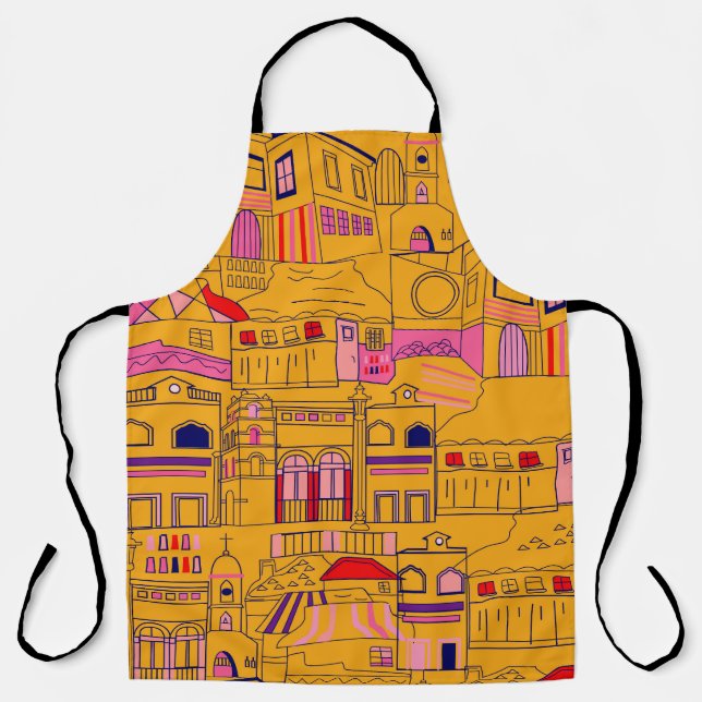 Tablier Textile mexicain Design Motif sans couture (Recto)