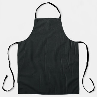 Tablier textile noir avec fil blanc