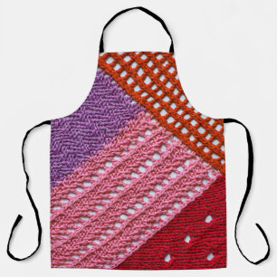 Tablier Texture colorée Abstraite tricotée par rayons.Knit