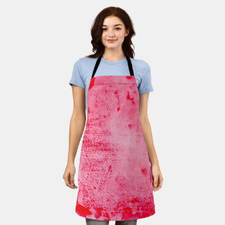 Tablier Texture de peinture grunge rose rouge