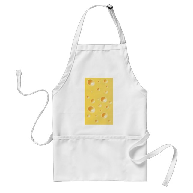 Tablier Texture jaune de fromage suisse (Devant)