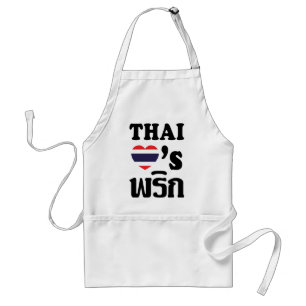 Tablier THAÏ LOVE PHRIK (CHILI) Thai Food