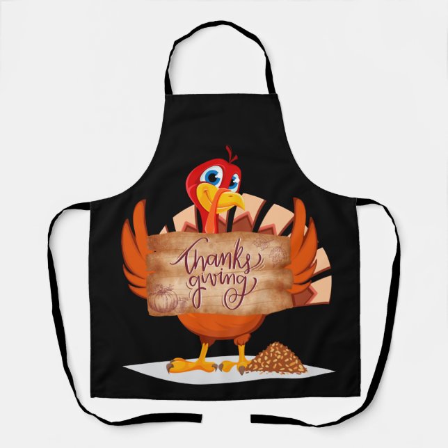 Tablier Thanks Givin, Thanksgiving Turkey (Recto)