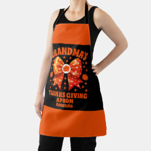 Tablier Thanksgiving de grand-mère personnalisé
