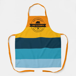 Tablier Thanksgiving Stylish Modern Stripe personnalisée