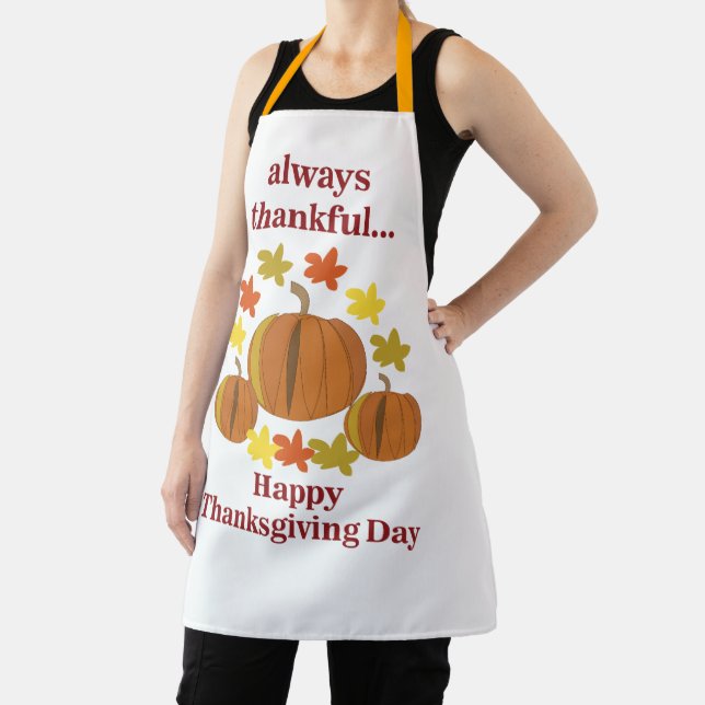 Tablier Thanksgiving Thanksgiving Citrouille Automne Thank (Insitu)