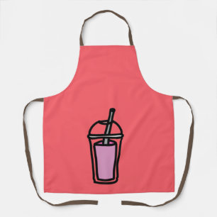 Tablier Thé au lait thé rose bulle thé