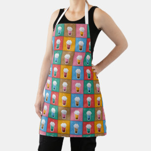Tablier Thé de bulle coloré
