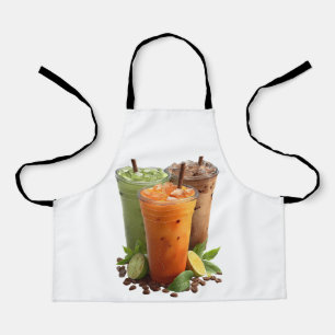 Tablier Thé glacé et boissons au café Boissons d'été Tabli