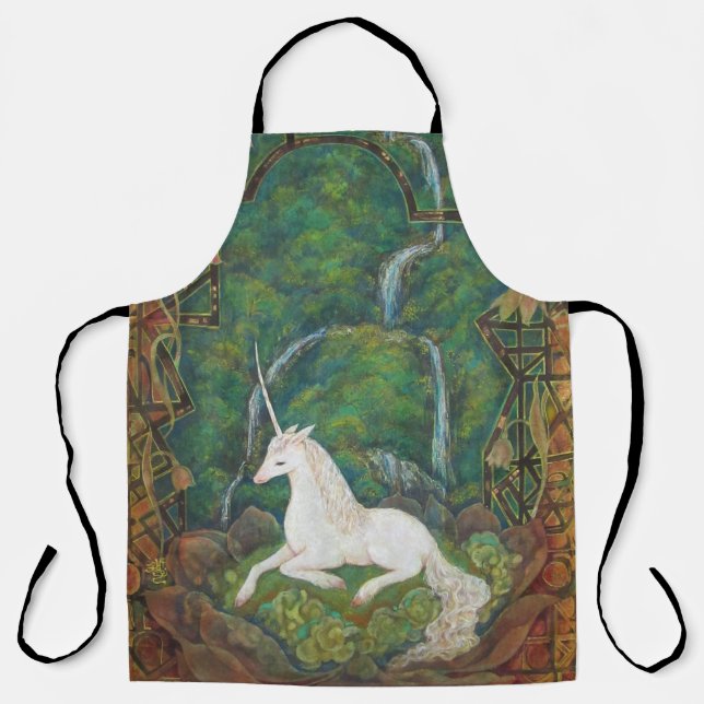 Tablier The Unicorn's Secret Garden (Recto)