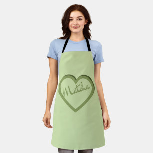 Tablier Thé vert Matcha Coeur Y2k Super