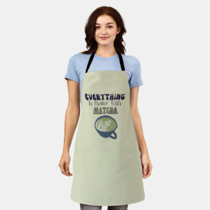 Tablier Thé vert Matcha, Tout est mieux avec matcha