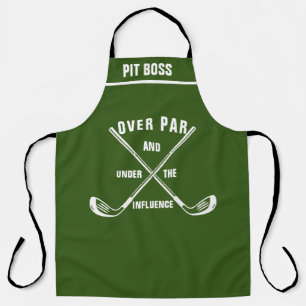 Tablier Thème De Golf Personnalisé Apron, Amusant Au-Dessu