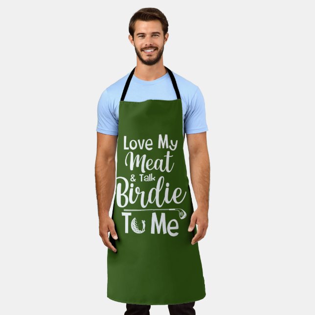 Tablier Thème de golf personnalisé Apron : Amusant jeu de  (Porté)