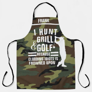 Tablier Thème de golf personnalisé Apron, Funny Golfers Ca