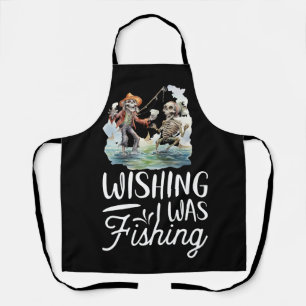 Tablier Thème de la pêche au squelette