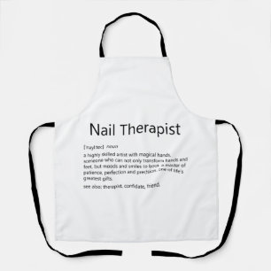 Tablier Thérapeute à ongles Définition Nail Tech Nail