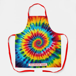 Tablier Tie-Dye Psychédélique Arc-en-Ciel