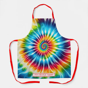 Tablier Tie-Dye Psychédélique Arc-en-Ciel