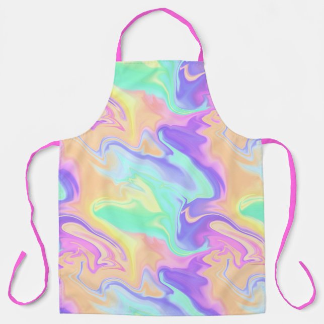 Tablier Tie Dye Swirl Pastel Super (Recto)
