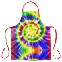 Tie Dyed Moderne Rouge Vert Jaune